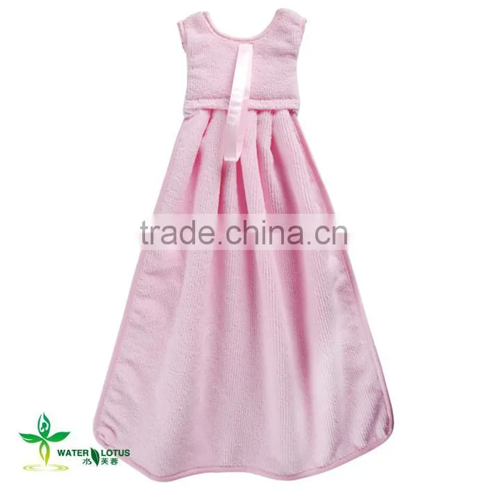 selling cute skirt style quick dry hand towels