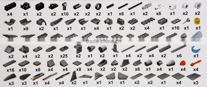 WZ-10 GUNSHIP helicopter solid building plastic butcher block