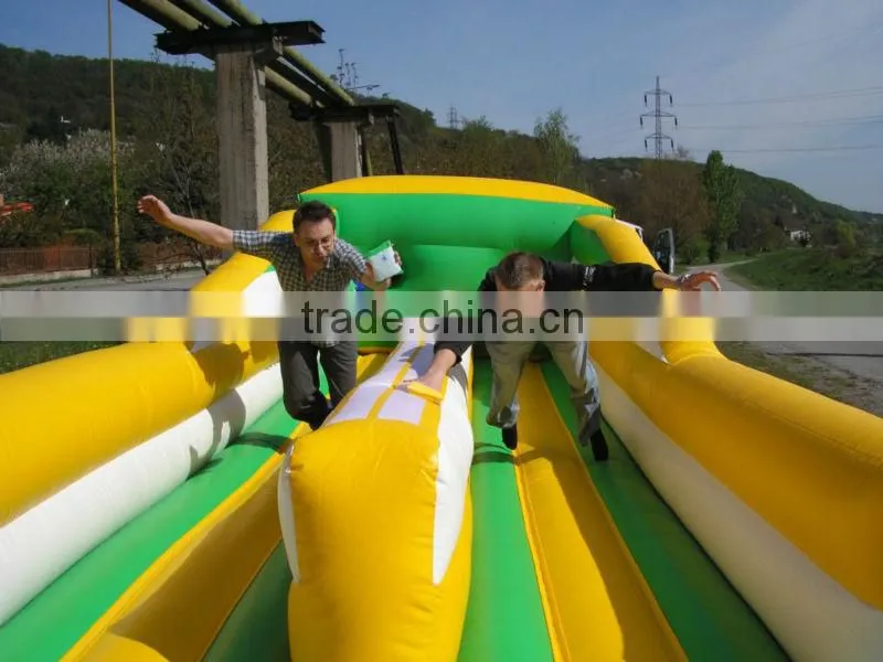 2 people for family game inflatable bungee run for sale