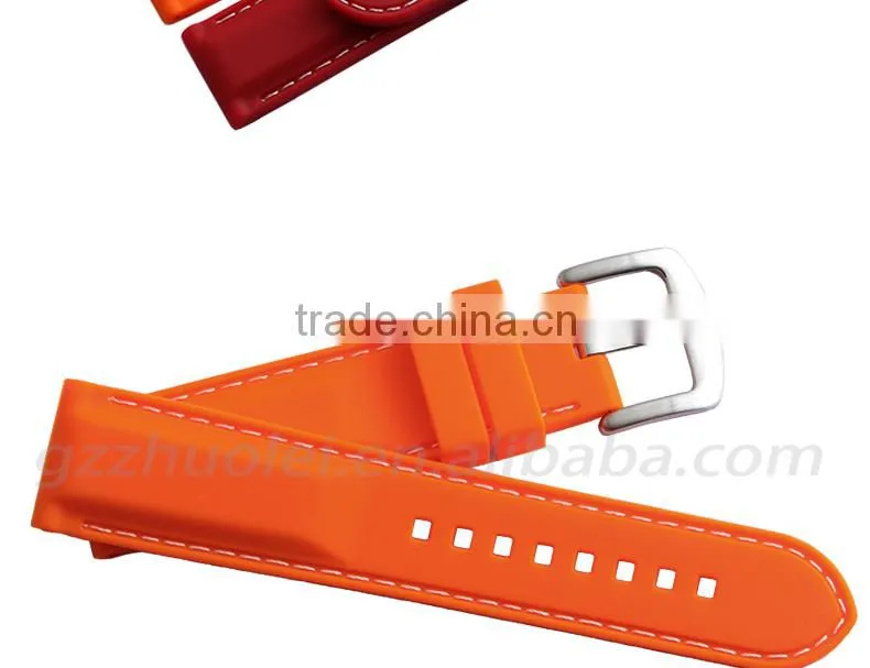 New Arrival Waterproof Muticolor Silicone Rubber WatchWrist watch Strap Band Replacement 22mm