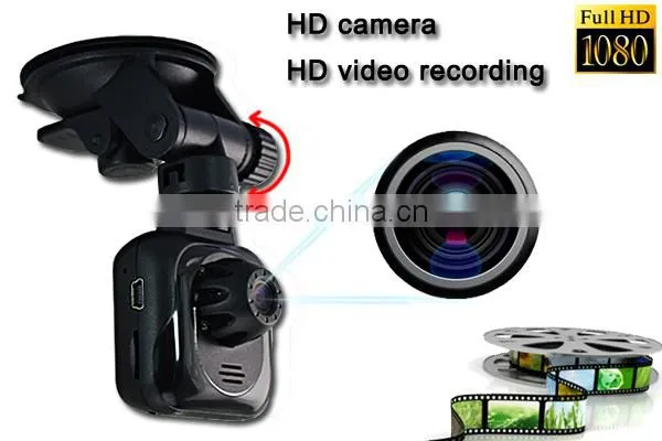 Smallest body biggest horizon 1.5inc gps g-sensor night vision1080p mini car black box camera