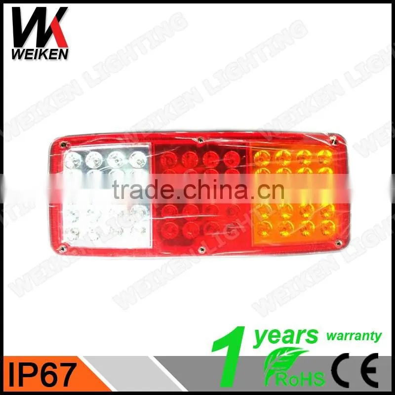 WEIKEN Automobile truck accessories led rear lamp tail light for tracors vans trailers