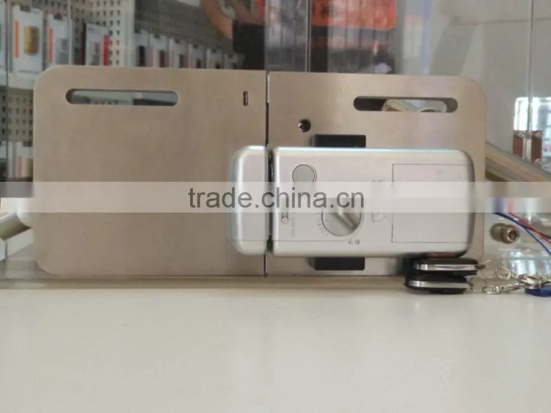 CE Mark Security Electrical Zinc Alloy Office Remote Control Frameless Door Lock for Glass Door