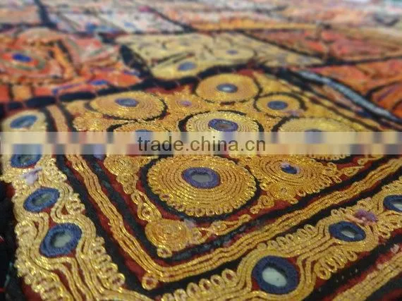 Handmade Vintage Maharaja Carpet, Patchwork Rug old, Antique Luxury Wall Art, Royal Wall hanging, King Carpet, Rectangle