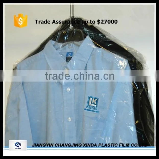 Poly Clear Plastic Hanger Covers Dry Cleaning Bags On Roll For Shirt