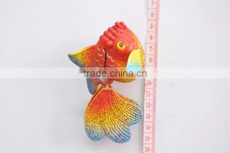 4 inch Handmade Goldfish Shaped Tourist Souvenir Fridge Magnet