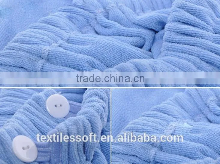 wholesale women microfiber wrap towel bathrobe with bath cap