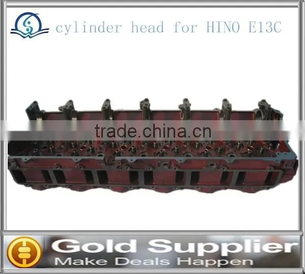 Brand New Cylinder head for HINO E13C with high quality and competitive pice.