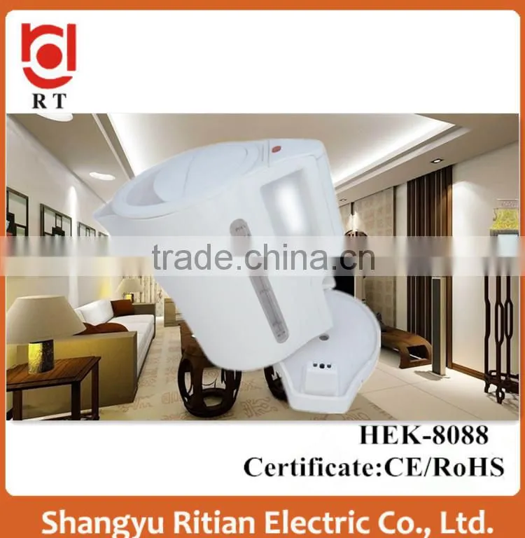 1.7L Cordless plastic electric kettle CE/ROHS/LFGB