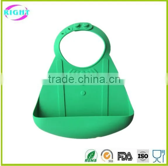 FDA approved cute silicone waterproof baby bib