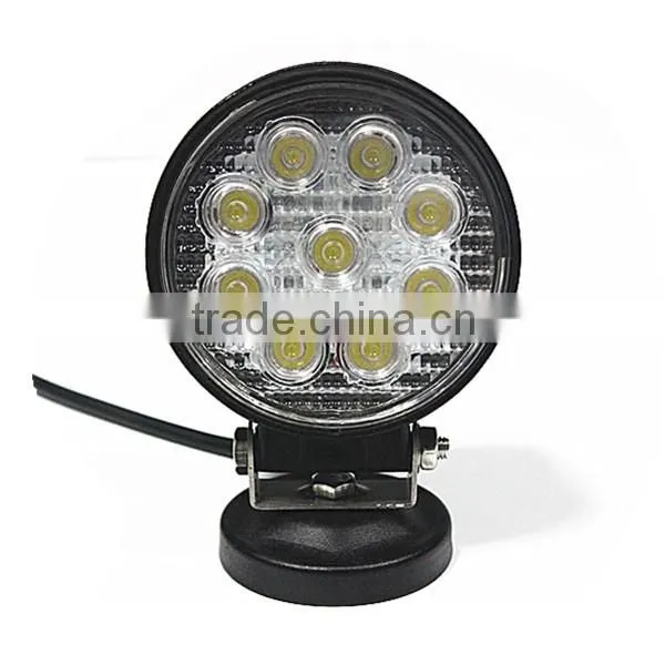 Car accessories 12v 24v 27w led work lamp, 27w led driving lights, 27 watt offroad led work light