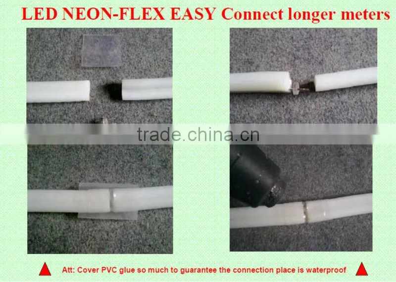 ultra-thin led neon light 12V colored cover led neon flex rope light