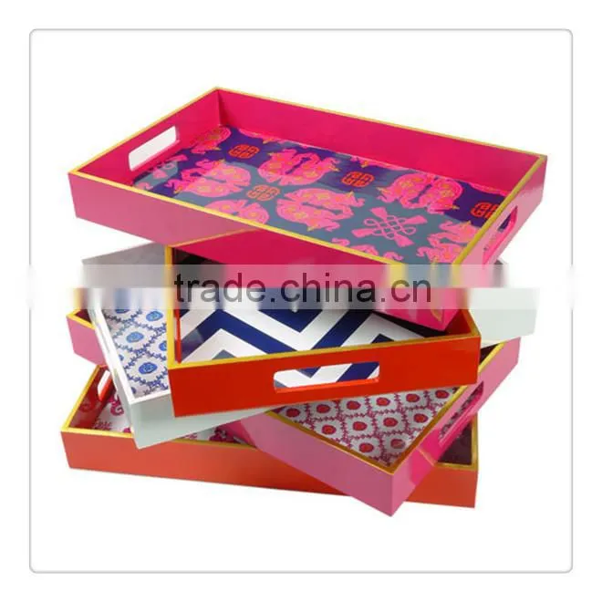 Plastic Rectangle Lacquer Tray