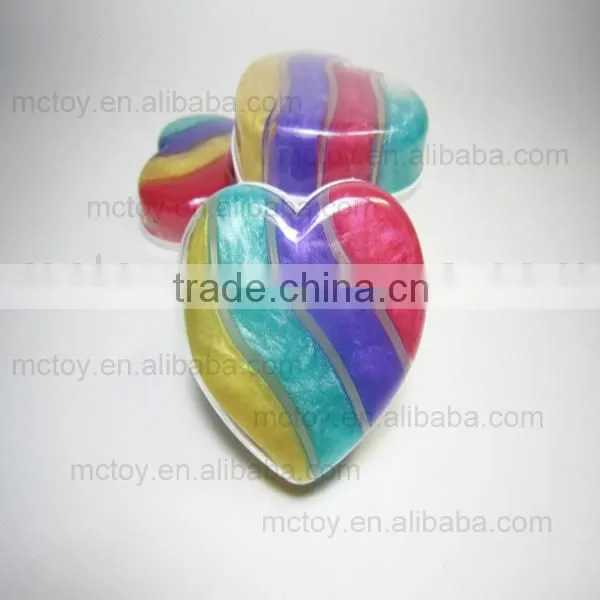 Love shapes of crystal slime toy/funny kid's toy /cheaper plastic toy /educational toy