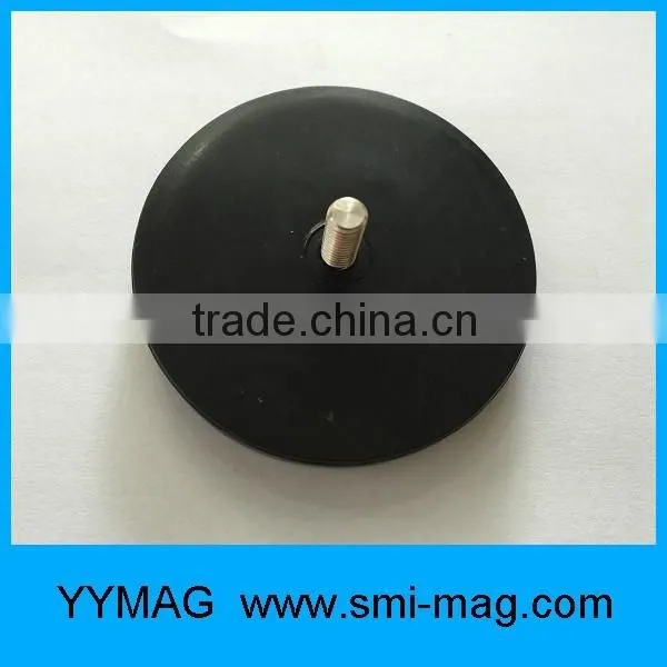 Multi-poles Rubber Covered neodymium POT Magnet For Taxi Signs