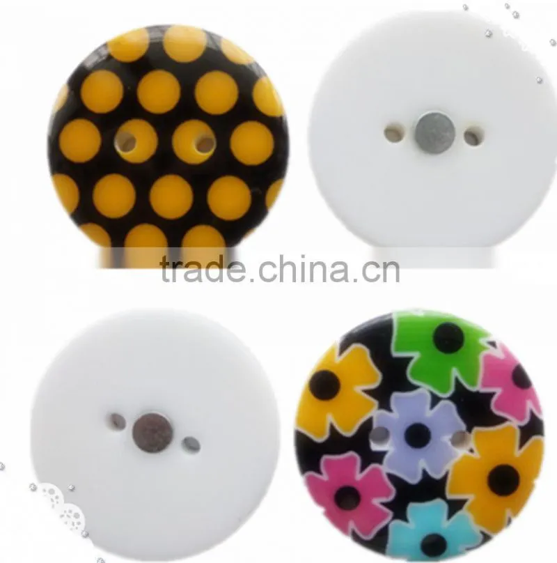Printing magnetic resin button,powerful magnet button,manufacturer fridge button