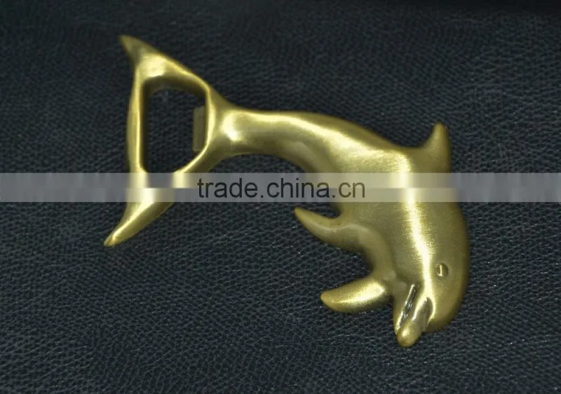 Custom gold bottle opener keychain/dolphin bottle opener/ Bottle opener keychain