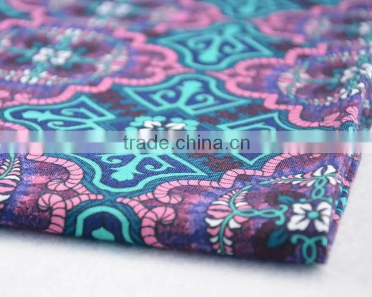 Jiufan textile custom polyester printed shirts fabric