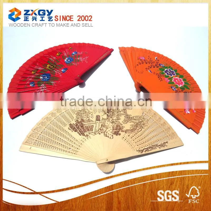 Spanish Antique Rustic Furniture Wooden Fan