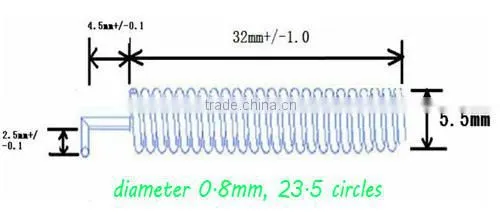 SW433-TH32 Copper spring antenna