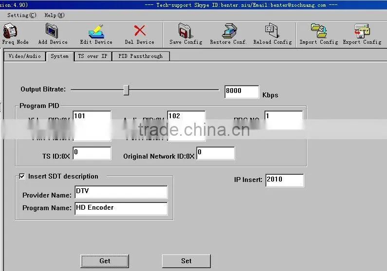 iptv HD IP Encoder(4 HDMI in and IP/multicast/SPTS out)