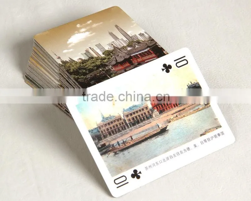 Combining strong fashion with tradition Shanghai impression playing cards