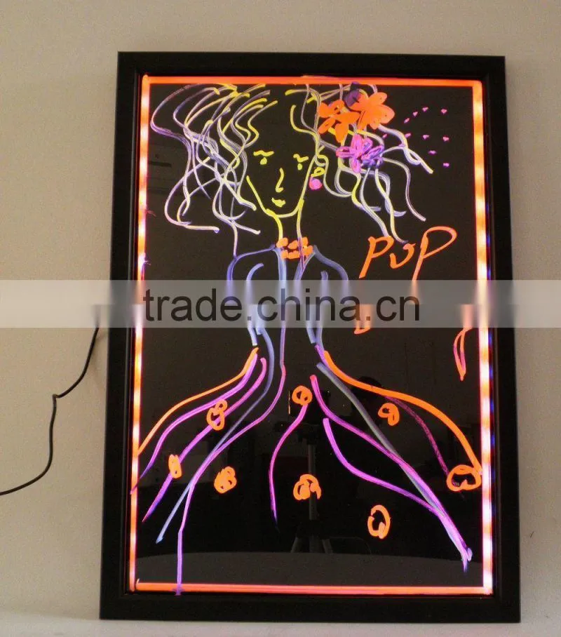 Custom Wholesale Neon Led Writing Board Sparkle Doodle Slate