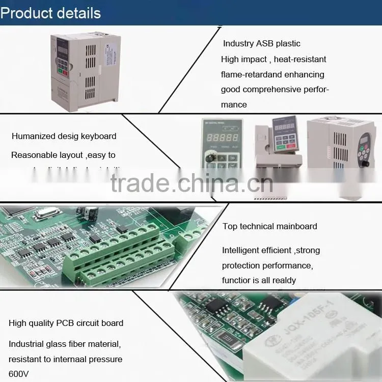 0.75kw 1phase to 3phase ac drive 1hp variable frequency drive for control speed