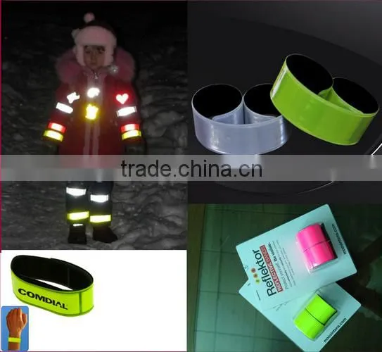 cheap promotion custom reflex slap bracelet