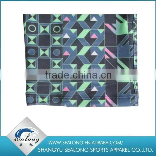 Cheap print polyester swimming cap for adult