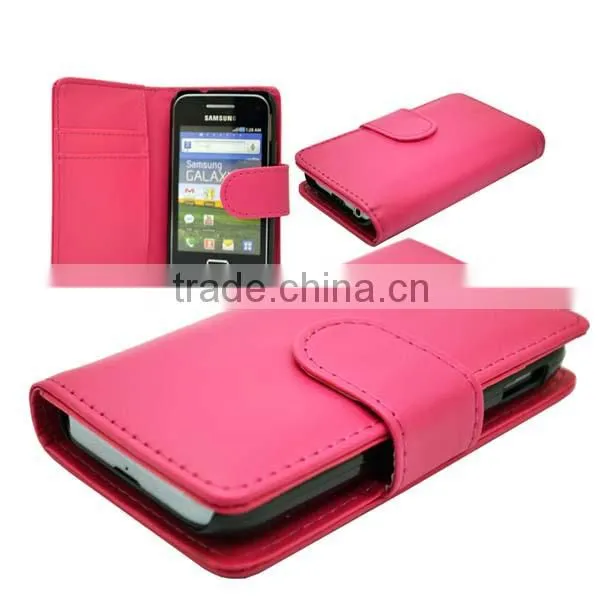 sleeping mode cell mobile phone case/PU leather case for Samsunng galaxy ace plus S7500