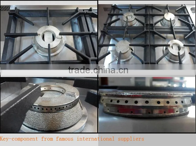 YSN-9TR4 Gas range with 4-burner&eletric oven