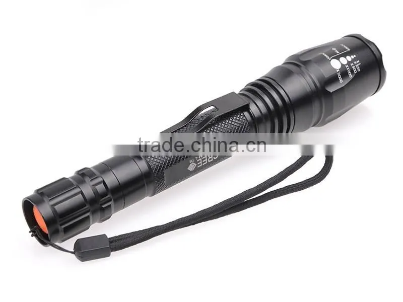 Zoom Focusing T6 LED Flashlight for Hunting wholesale
