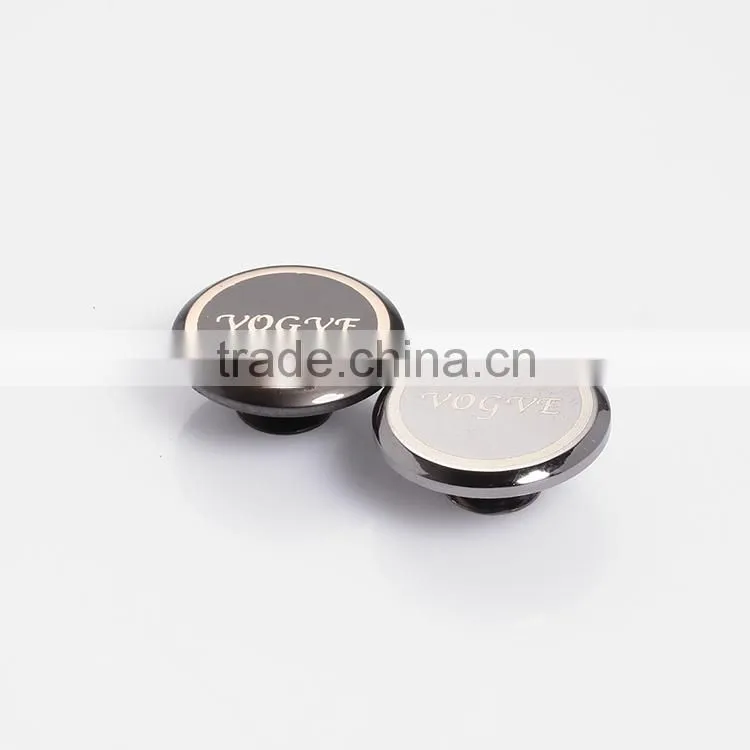 Custom laser engraved metal buttons colored shirt buttons different types of buttons