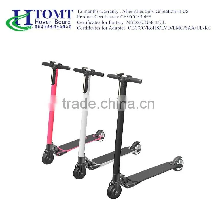 China Htomt Lightest 6.3kg light weight electric scooter Folding Balance carbon electric scooter