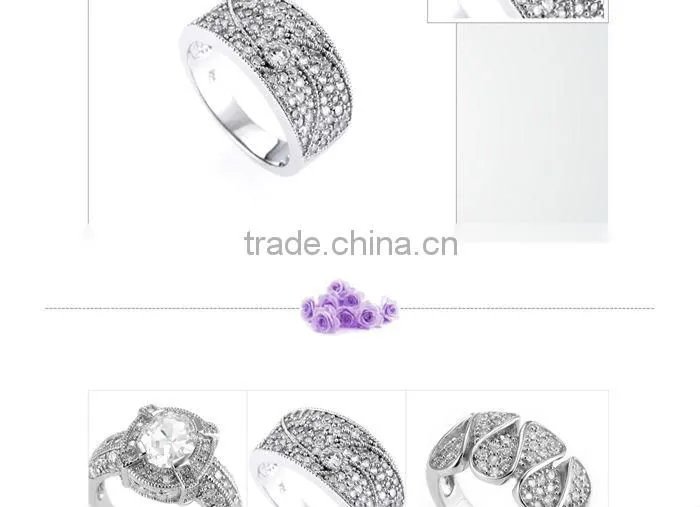 Wholesale price fashion jewelry sterling silver wedding ring for women