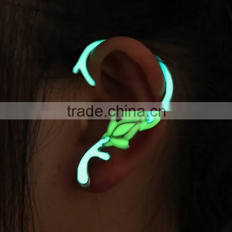 fluorescent frog japanese initial women fashion earrings