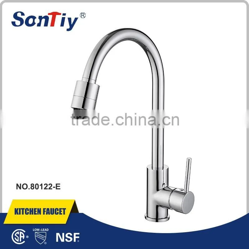 Single Handle Faucet Pull Down Polish Brass Kitchen Faucet 80135