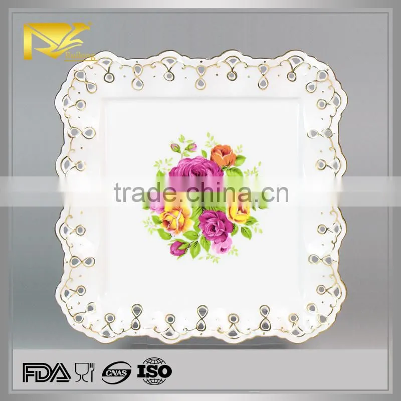 China supplier ceramic soup bowl with handle