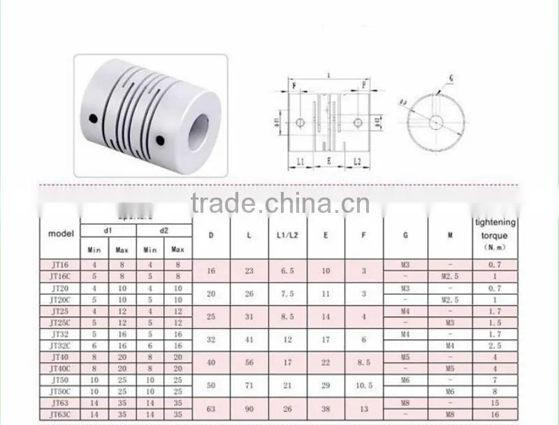 6mmx8mm D25L30 CNC Helical Shaft Coupler Beam Coupling Motor Encoder