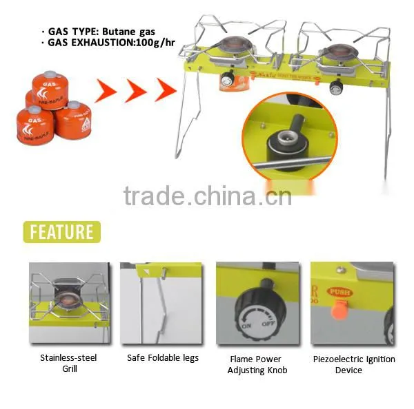 reasonable price two burners gas bbq burner parts