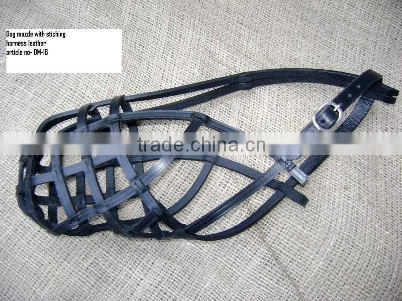 Wholesale Luxury New Design Genuine Leather Dog Muzzle