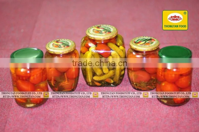 Pickled Tomato in glass jar 720ml by Thongtan Food
