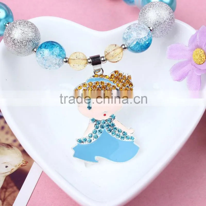 Sweet little prince pendant lovely party and casual wear jewelry for toddler girl