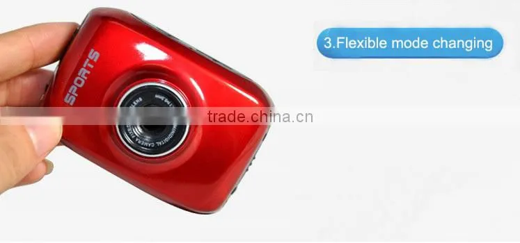 Touch Screen Cheap Sports Camera For Videoing, Taking Photos, Vehicle-mounted Mode, Hard Disk, PC Cam