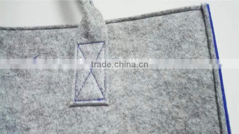 eco-friendly felt tote bag felt bag organizer promotional wool felt bag
