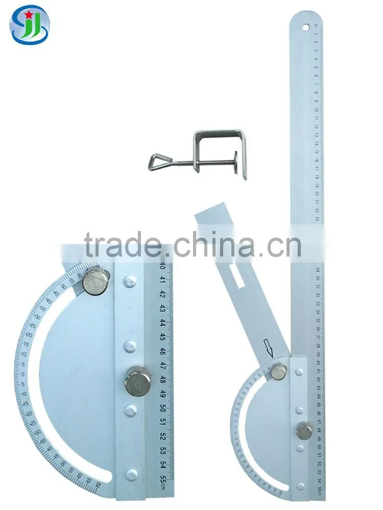 professional aluminium adjustable ruler angle protractor
