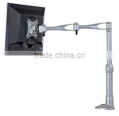 Hot selling aluminum alloy lcd monitor arm bracket for single monitor