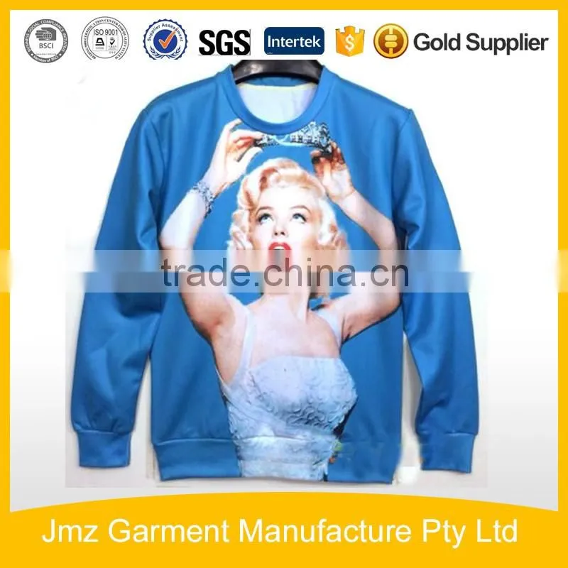 Men sublimation print crewneck sweatshirt all over print