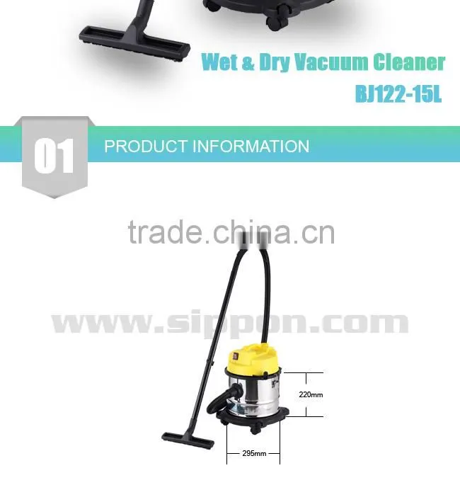 1200W/1400W Water/Dust Collectors Vacuum Cleaner Machines BJ122-15L/Home Appliance/Dust Collector Tools